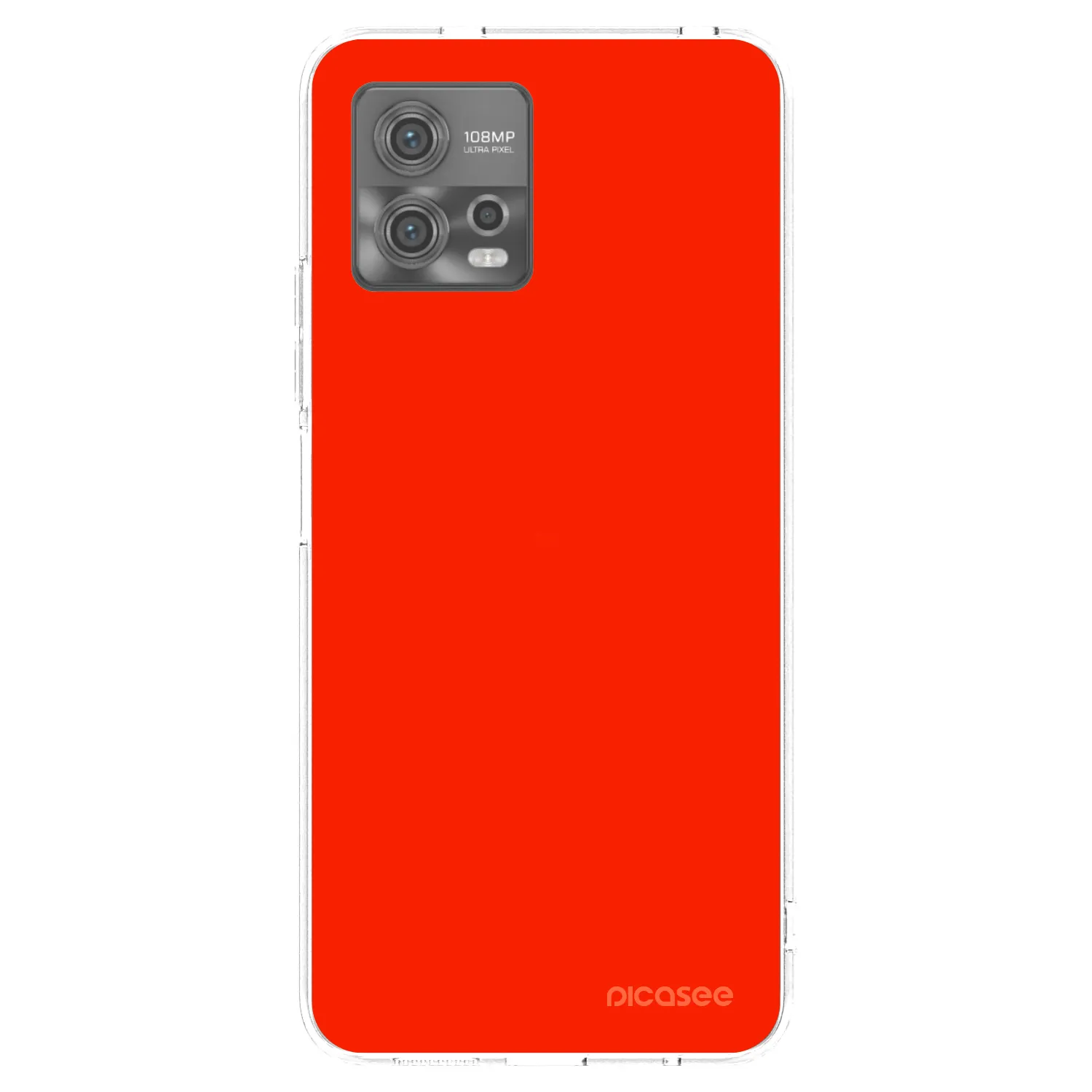 Picasee Motorola Moto G72 Hülle - Transparentes Silikon - Maranello Red