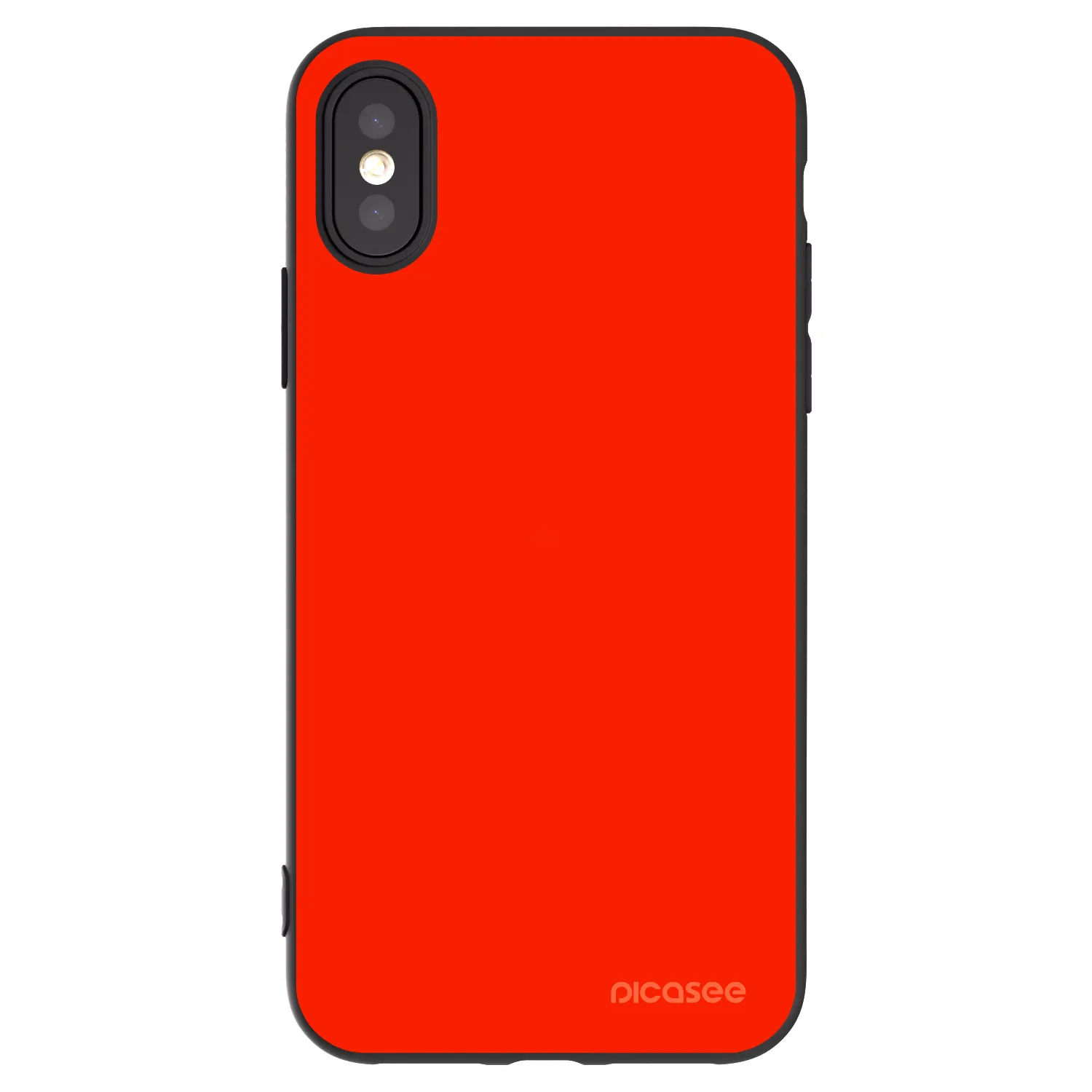 Picasee Apple iPhone X/XS Hülle - Schwarzes Silikon - Maranello Red