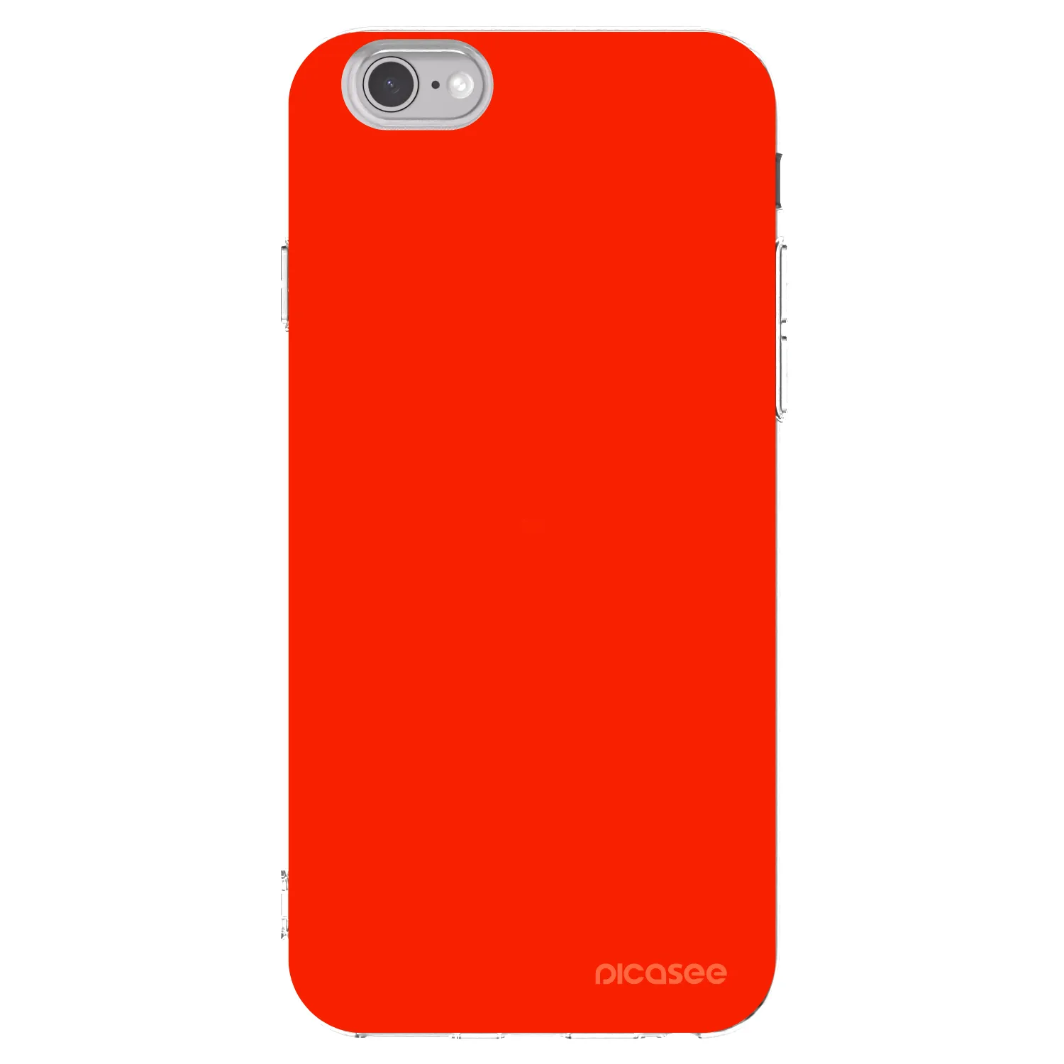 Picasee Apple iPhone 6/6S Hülle - Transparentes Silikon - Maranello Red