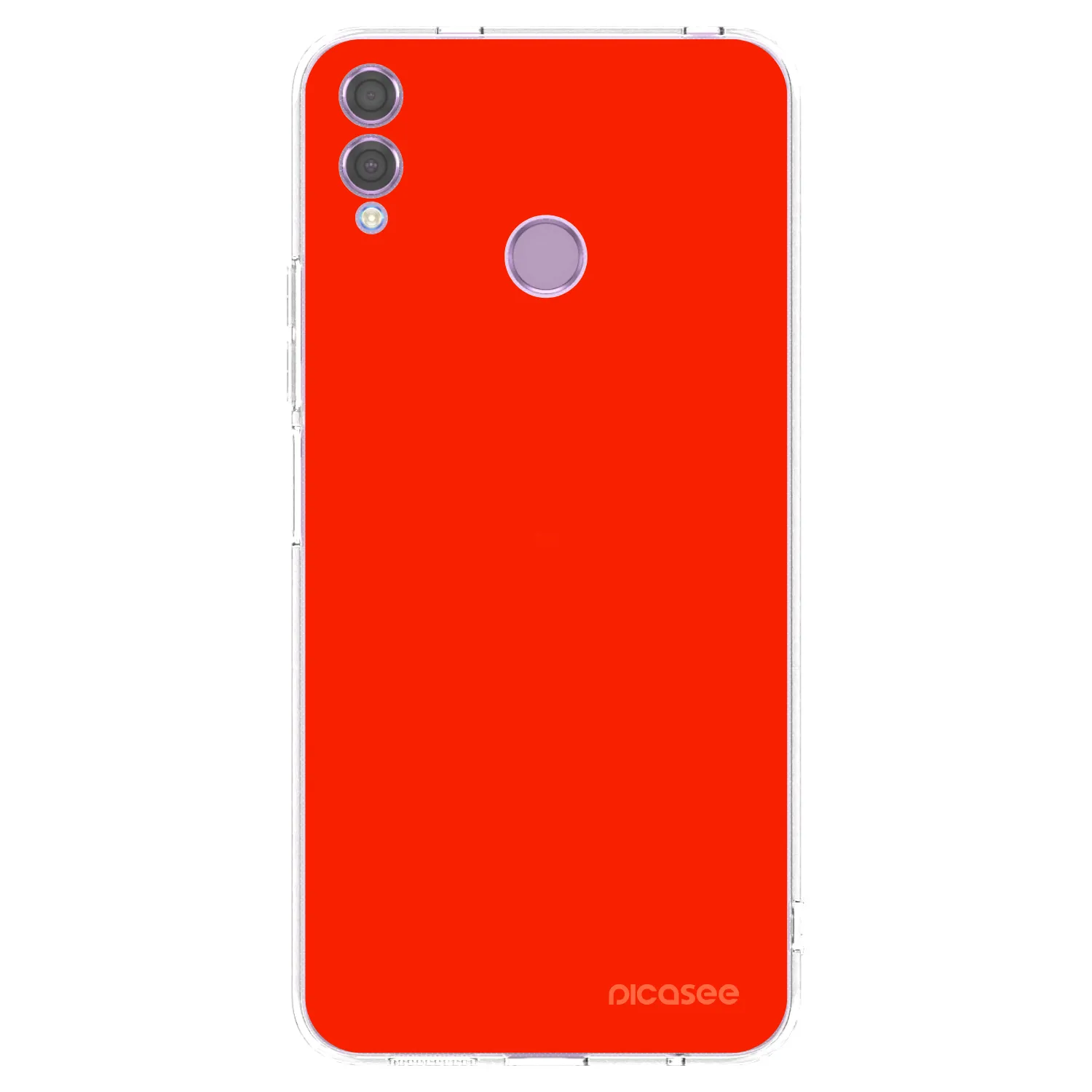 Picasee Honor 8X Hülle - Transparentes Silikon - Maranello Red