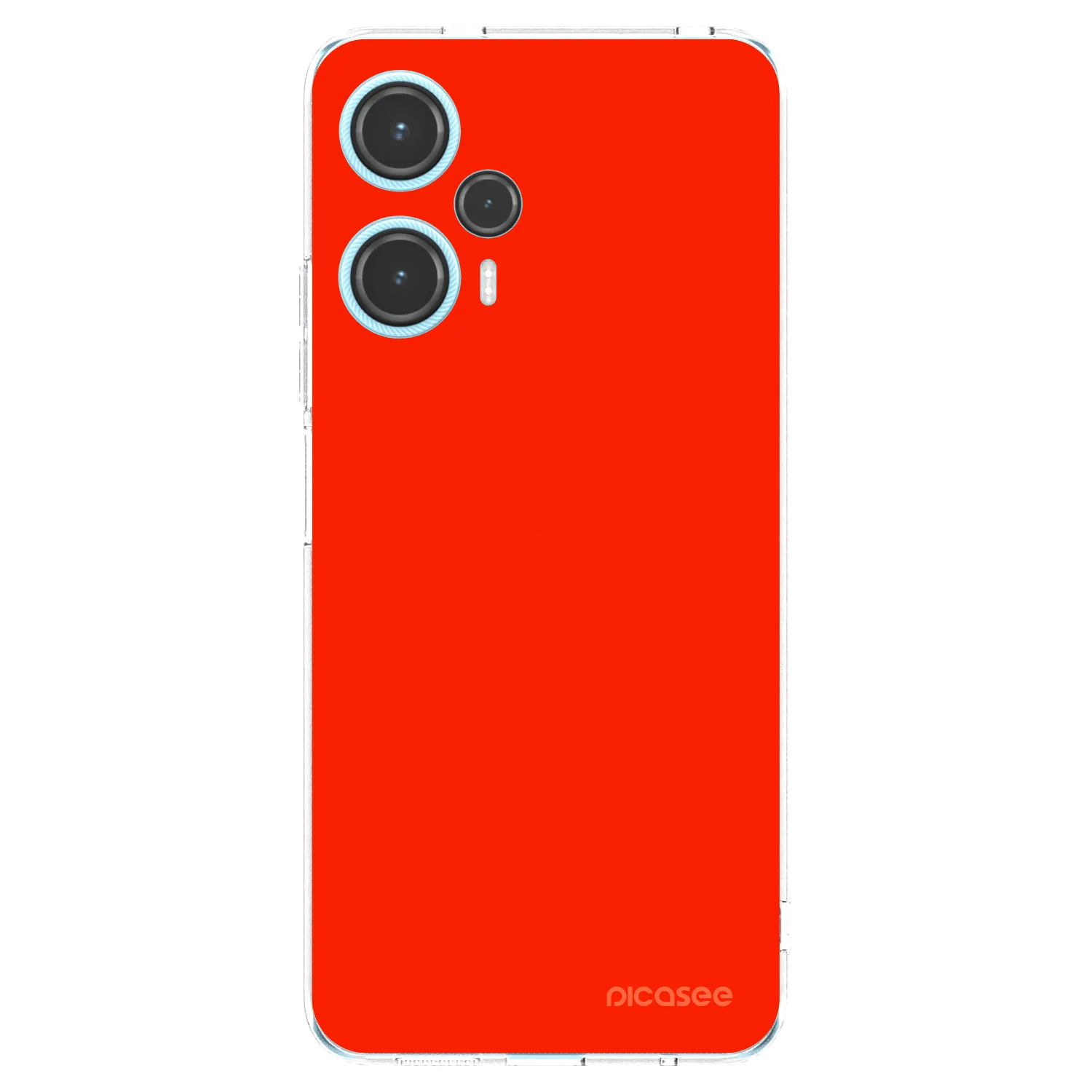 Picasee Xiaomi Poco F5 Hülle - Transparentes Silikon - Maranello Red