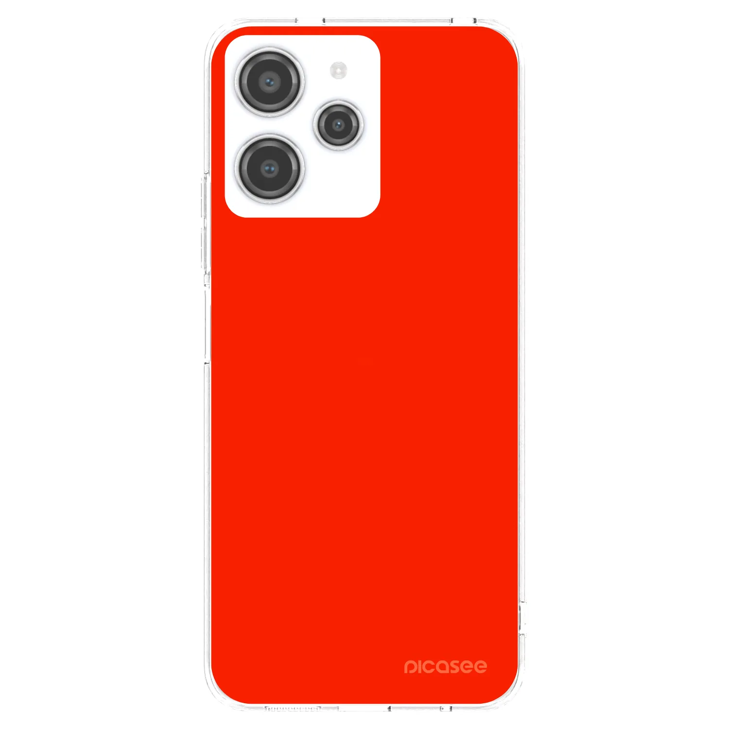Picasee Xiaomi Redmi 12 4G Hülle - Transparentes Silikon - Maranello Red