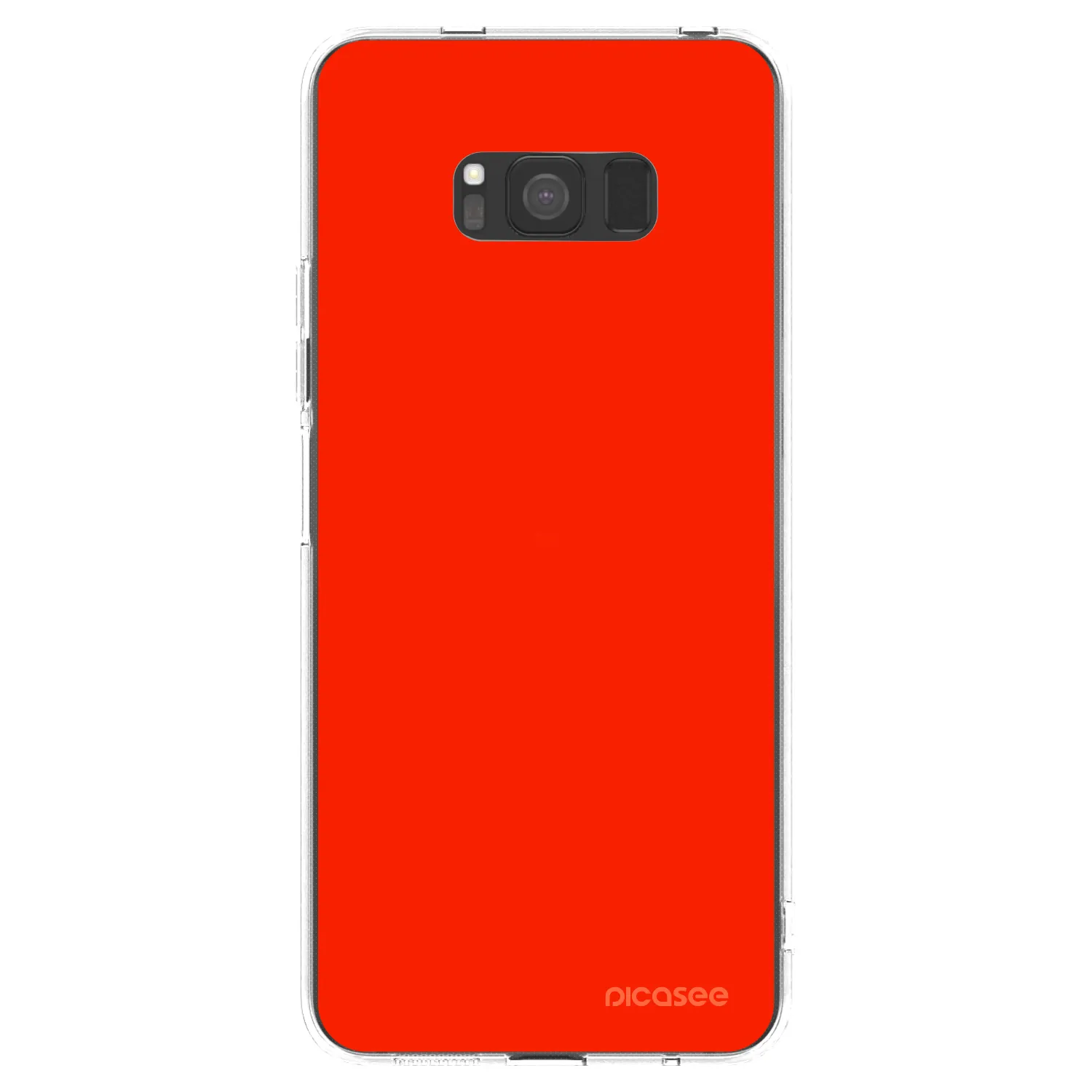 Picasee Samsung Galaxy S8 G950F Hülle - Transparentes Silikon - Maranello Red