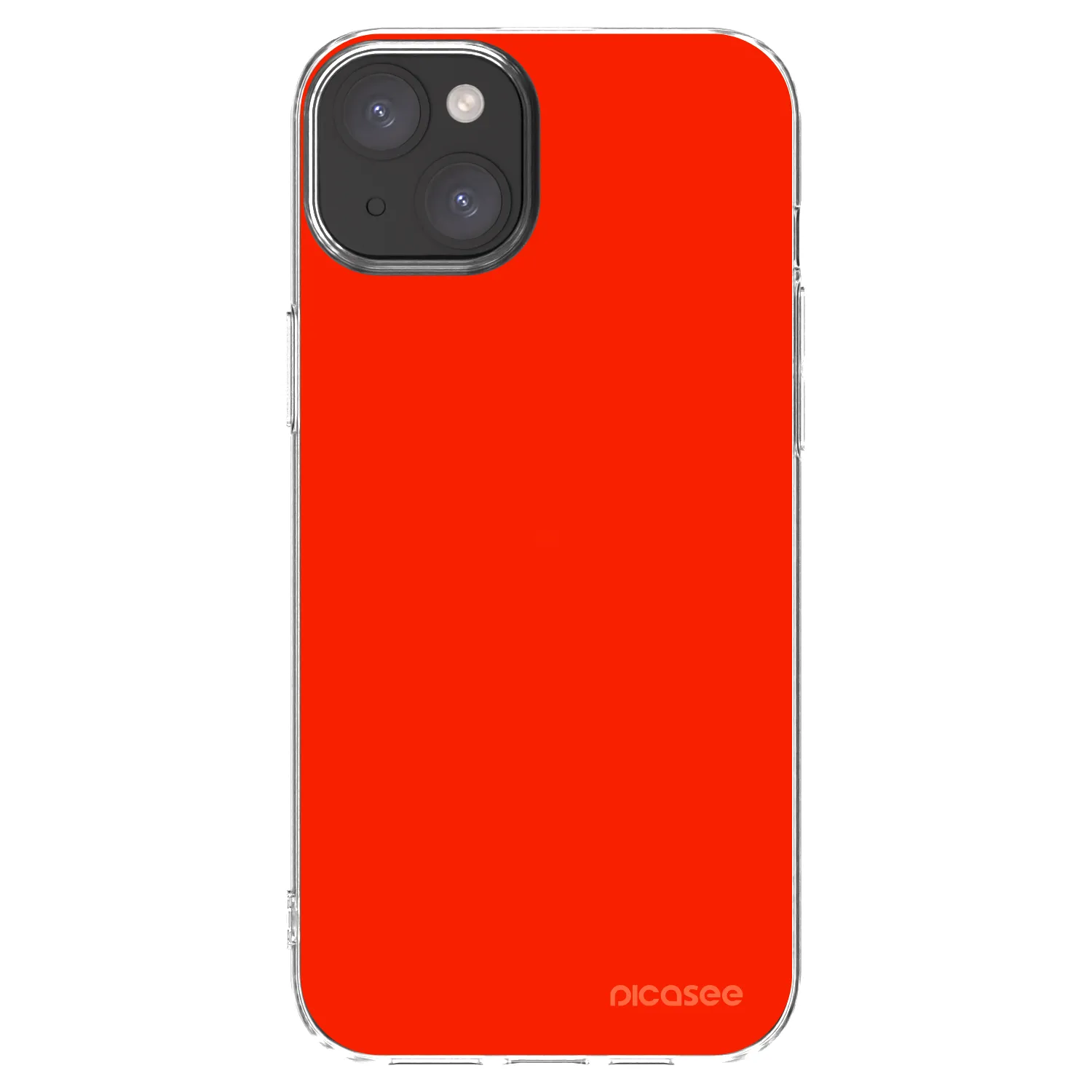 Picasee Apple iPhone 15 Plus Hülle - Transparentes Silikon - Maranello Red
