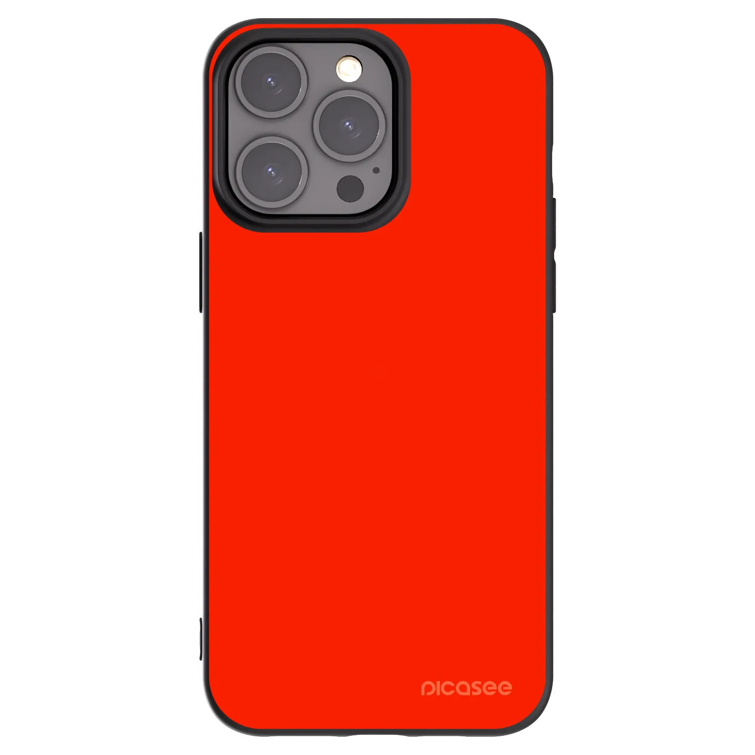 Picasee Apple iPhone 15 Pro Max Hülle - Schwarzes Silikon - Maranello Red