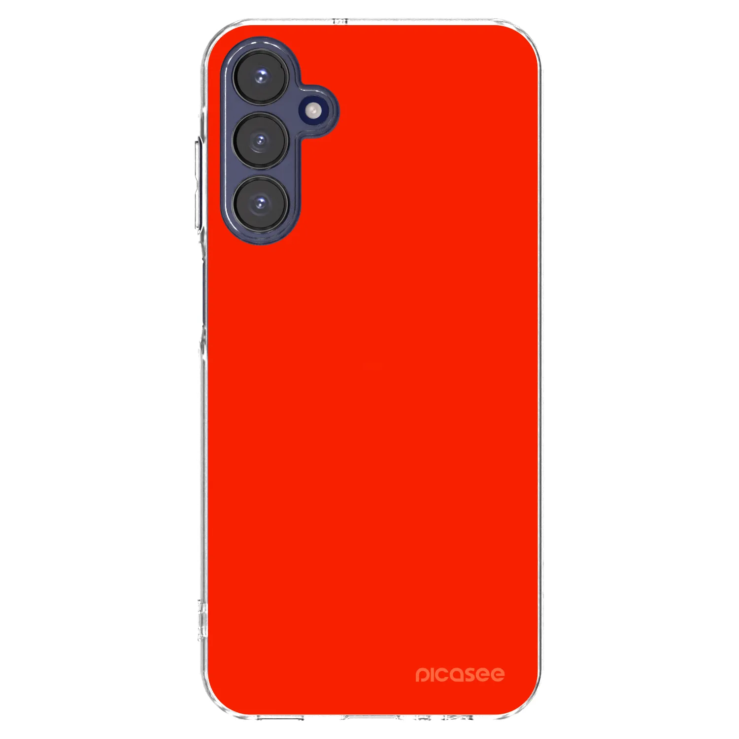 Picasee Samsung Galaxy A15 A155F 4G Hülle - Transparentes Silikon - Maranello Red