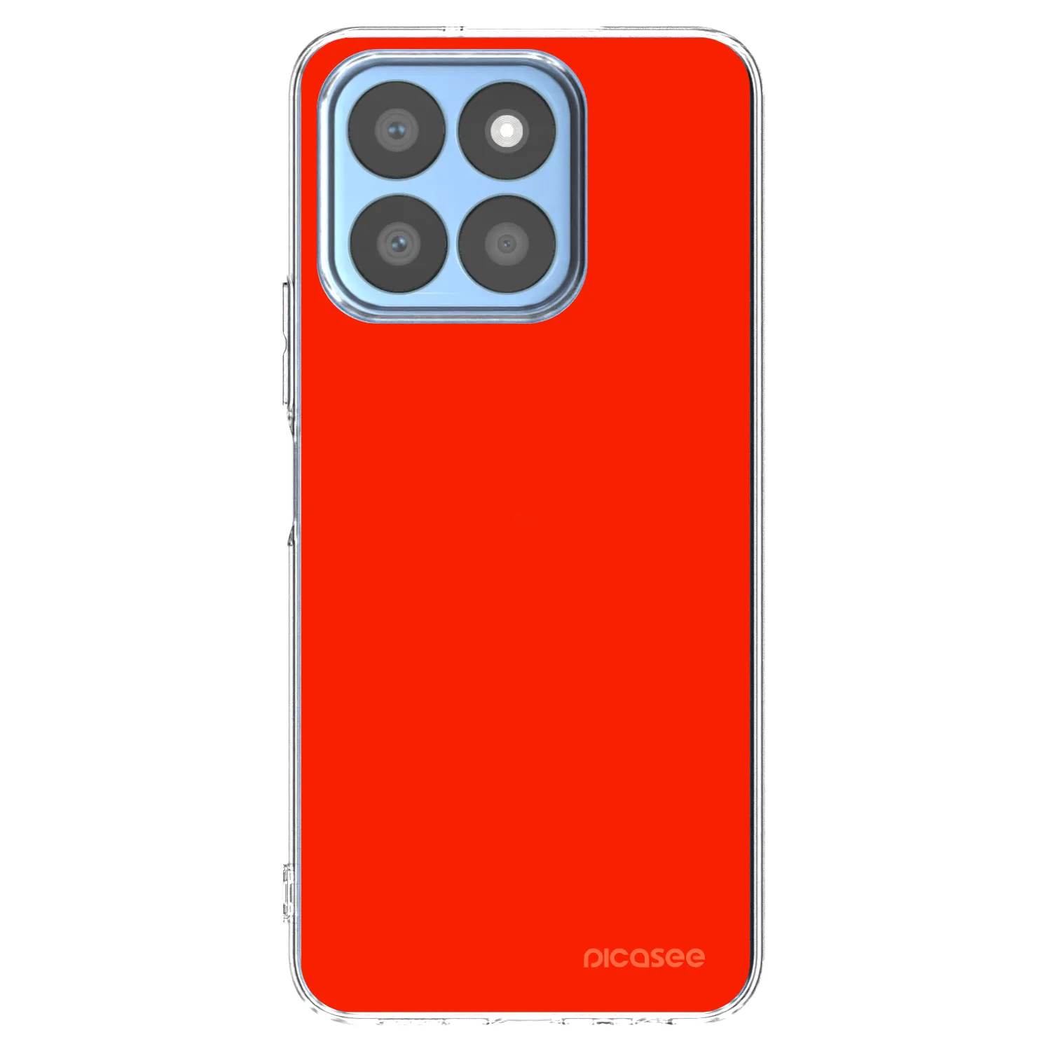 Picasee Honor X8b Hülle - Transparentes Silikon - Maranello Red