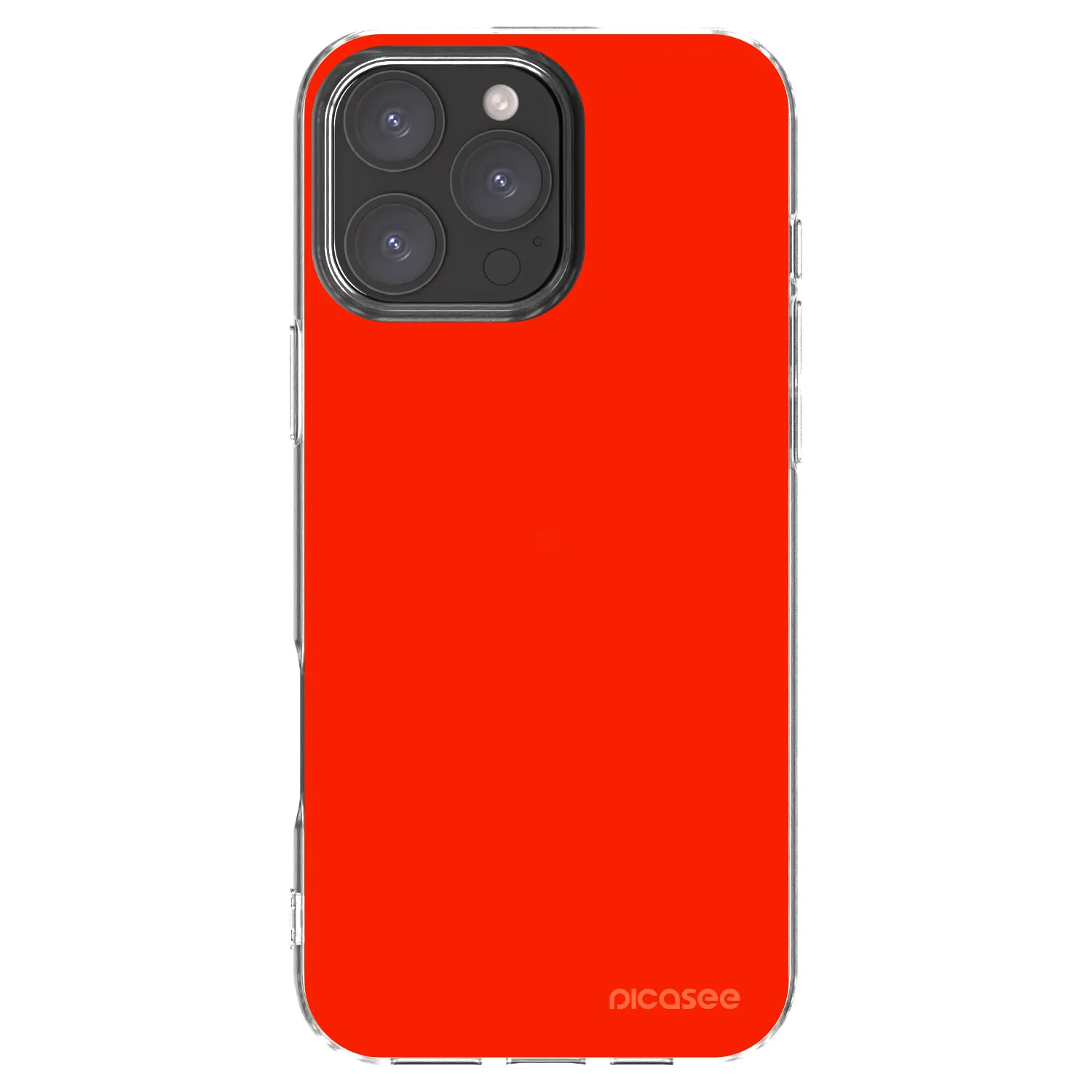 Picasee Apple iPhone 16 Pro Max Hülle - Transparentes Silikon - Maranello Red