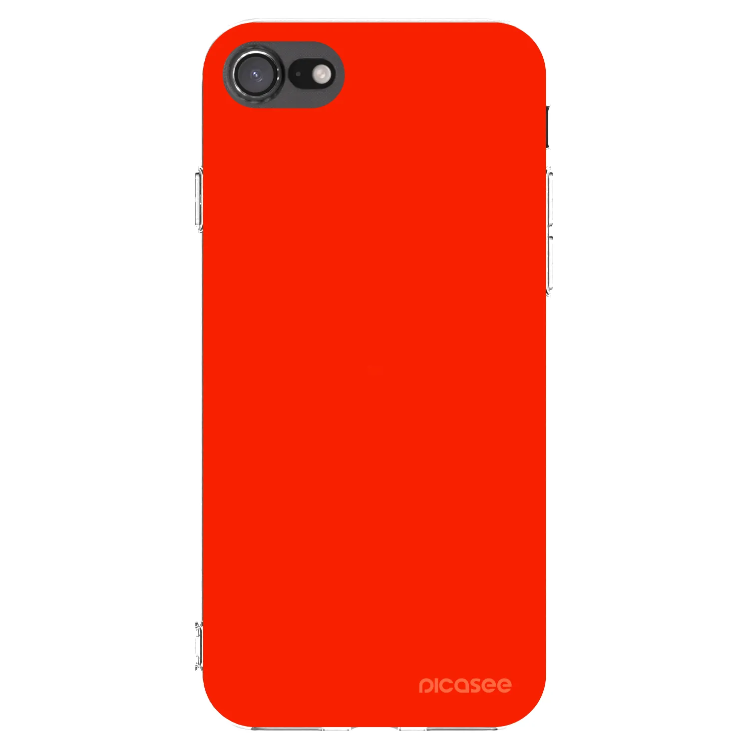 Picasee Apple iPhone 7 Hülle - Transparentes Silikon - Maranello Red