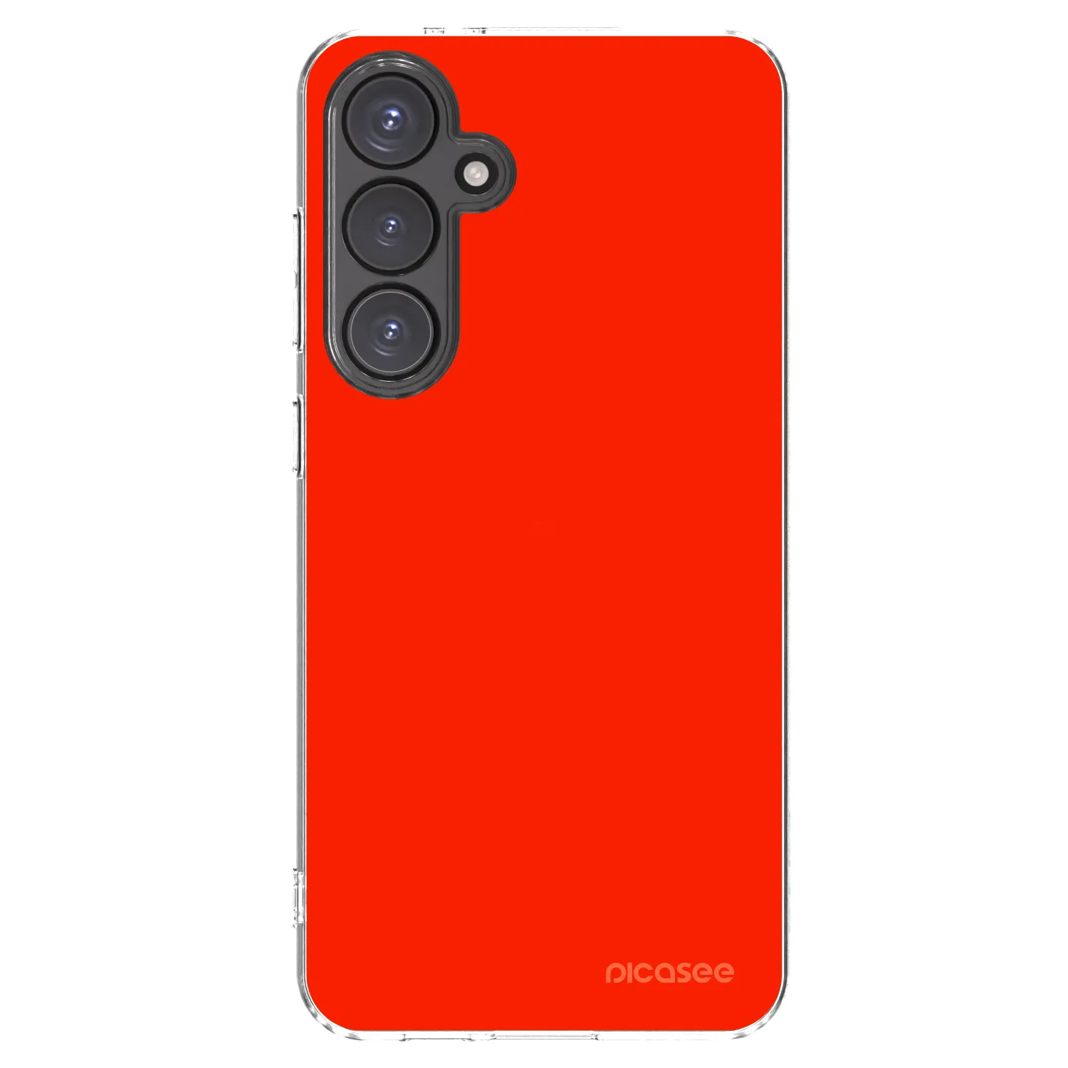 Picasee Samsung Galaxy S24 FE S721B Hülle - Transparentes Silikon - Maranello Red