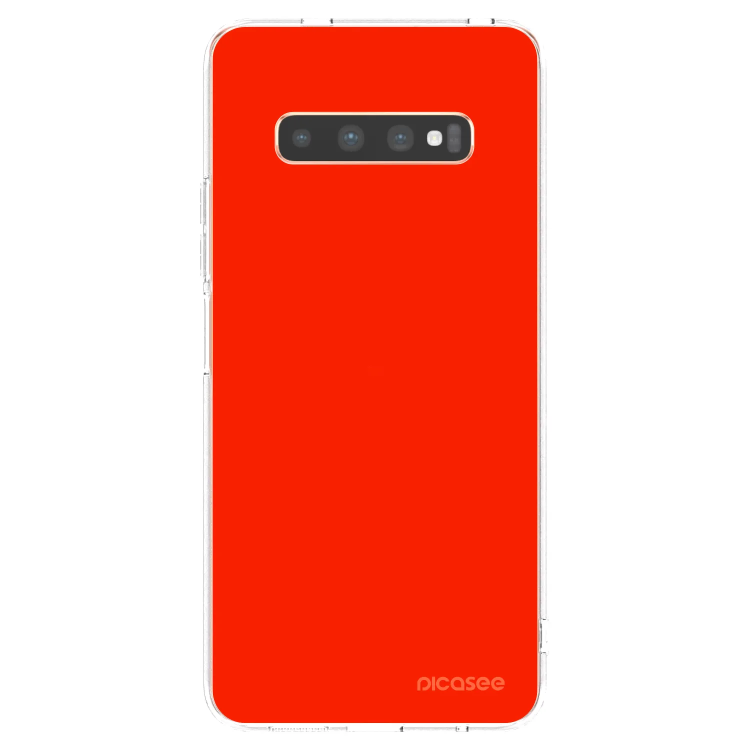 Picasee Samsung Galaxy S10 Plus G975 Hülle - Transparentes Silikon - Maranello Red