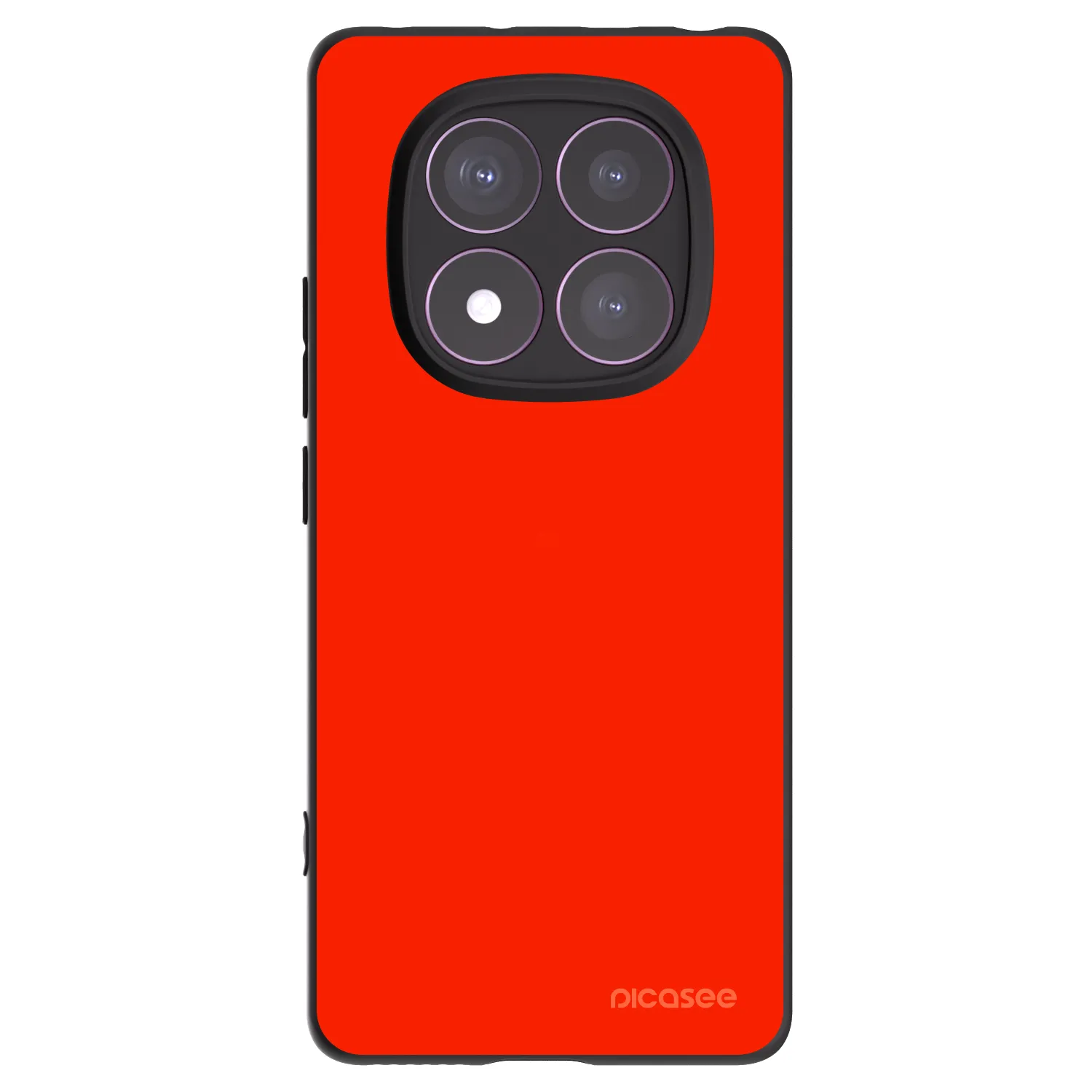 Picasee Xiaomi Redmi Note 14 Pro 4G Hülle - Schwarzes Silikon - Maranello Red