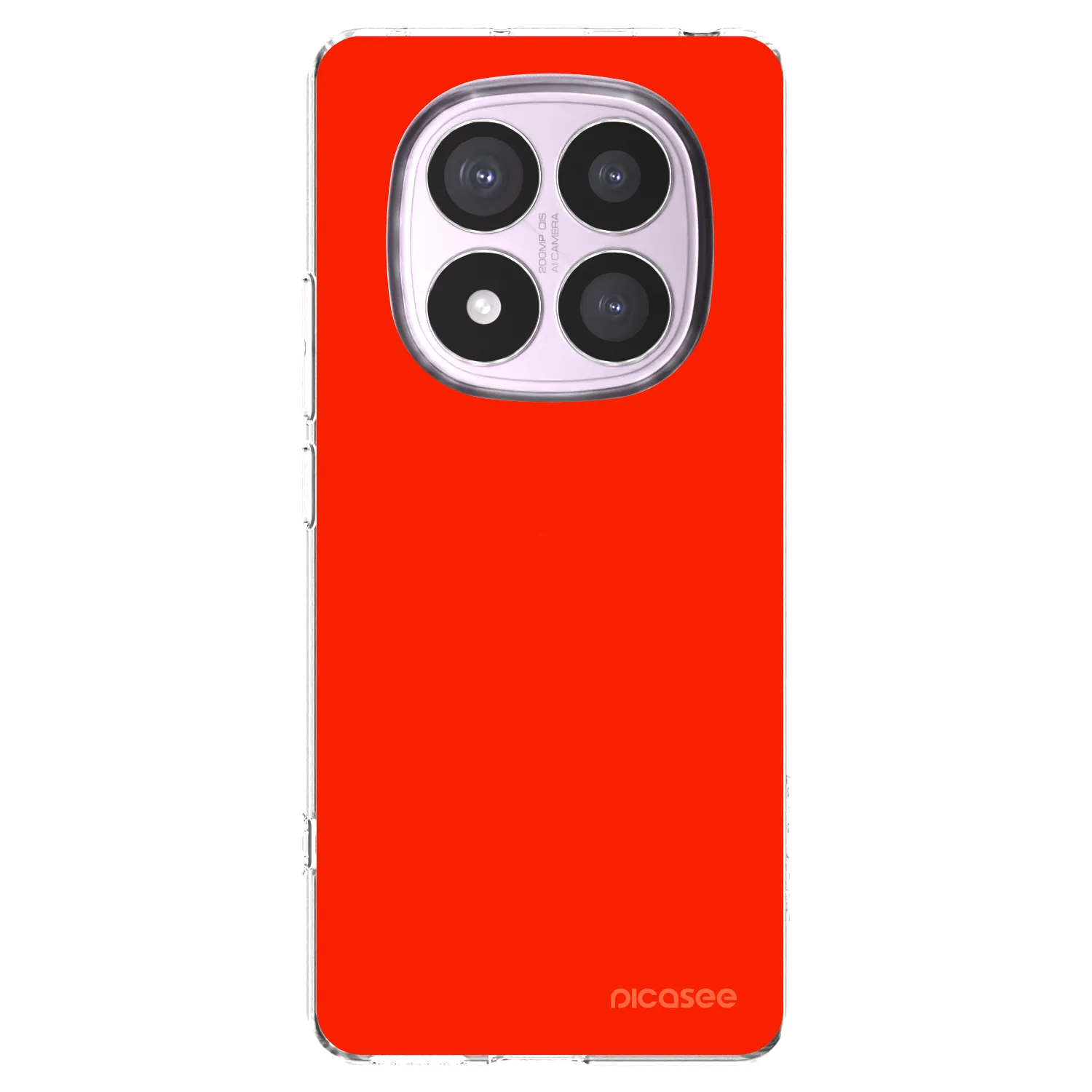 Picasee Xiaomi Redmi Note 14 Pro 4G Hülle - Transparentes Silikon - Maranello Red