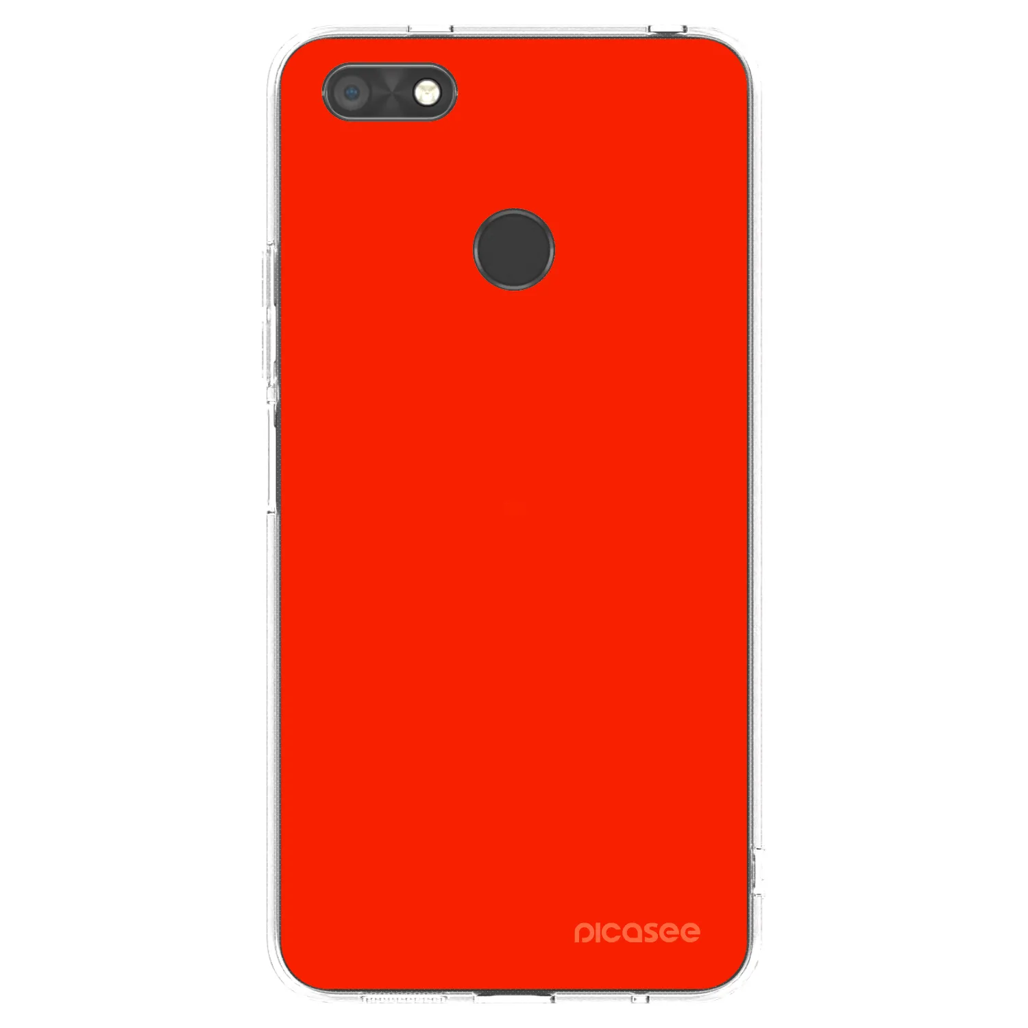 Picasee Huawei P9 Lite Mini Hülle - Transparentes Silikon - Maranello Red