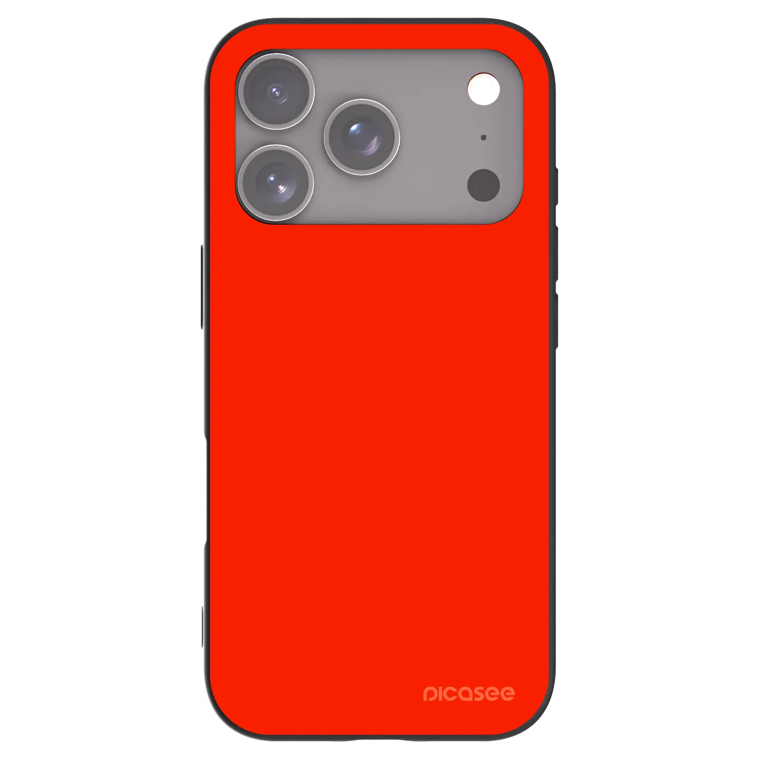Picasee Apple iPhone 17 Pro Hülle - Schwarzes Silikon - Maranello Red