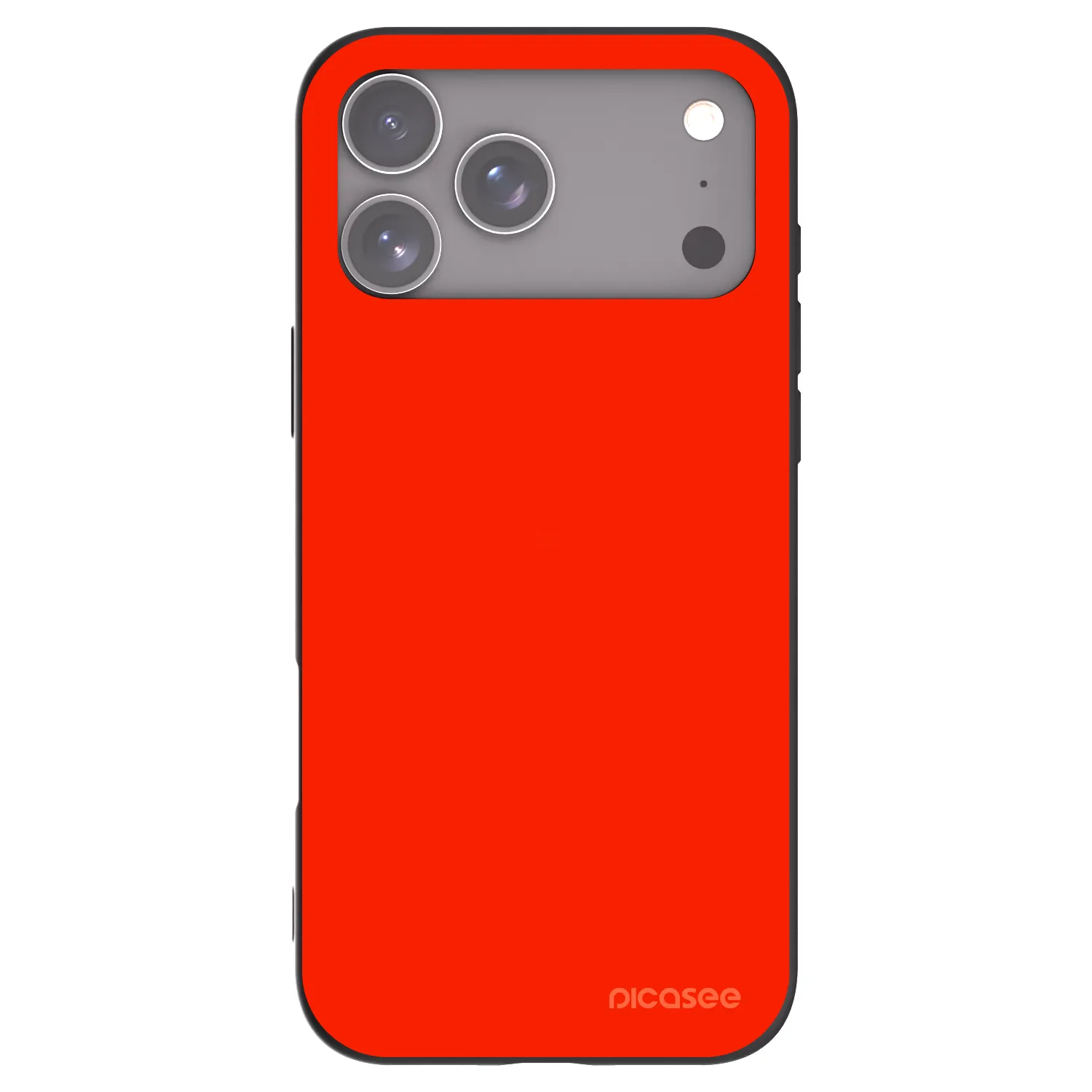 Picasee Apple iPhone 17 Pro Max Hülle - Schwarzes Silikon - Maranello Red