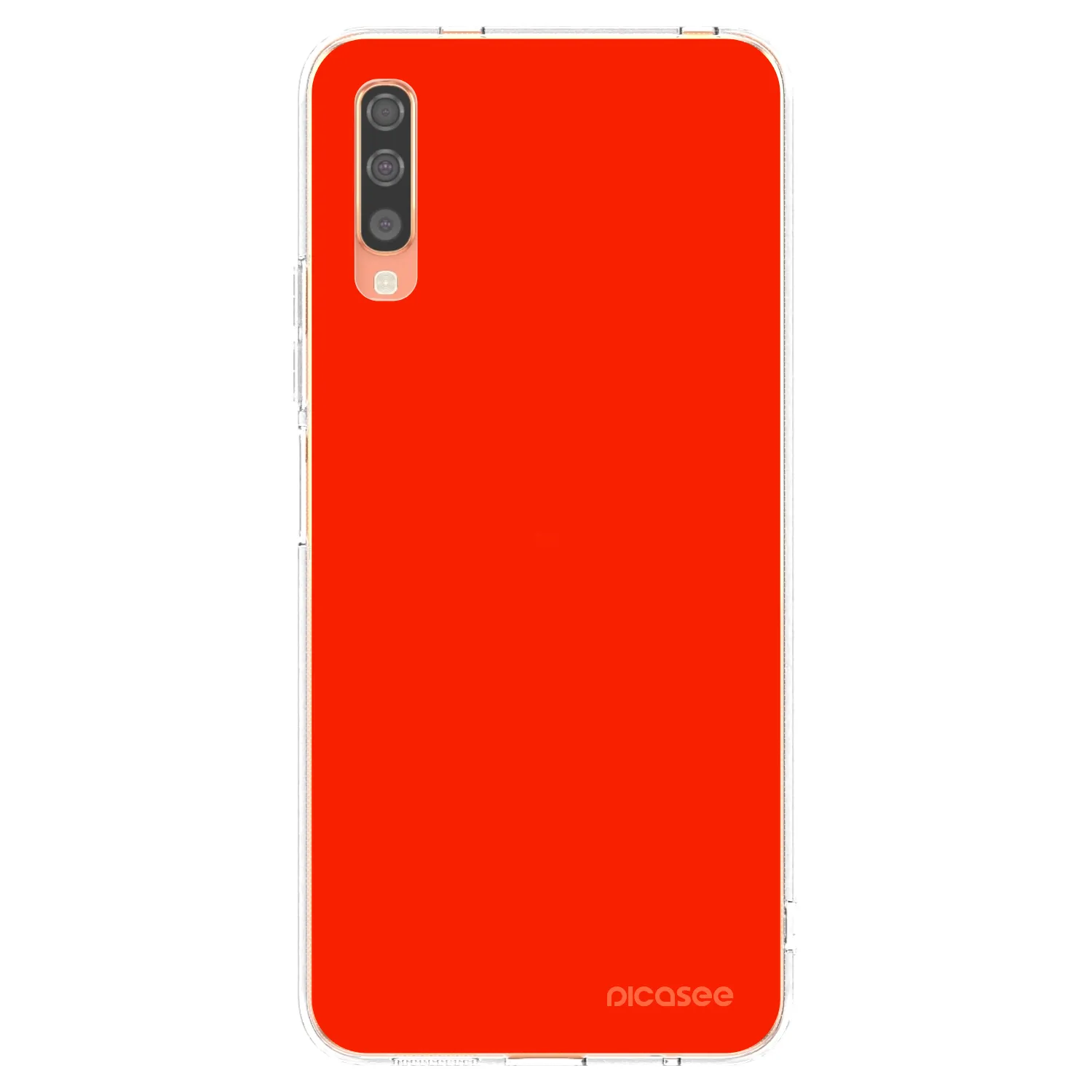 Picasee Samsung Galaxy A70 A705F Hülle - Transparentes Silikon - Maranello Red