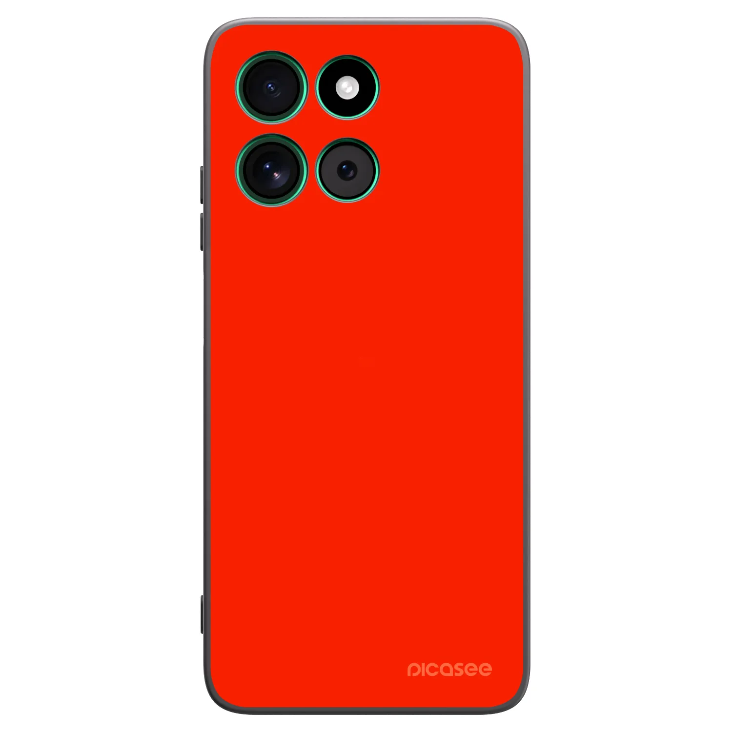 Picasee Motorola Moto G57 Power Hülle - Schwarzes Silikon - Maranello Red
