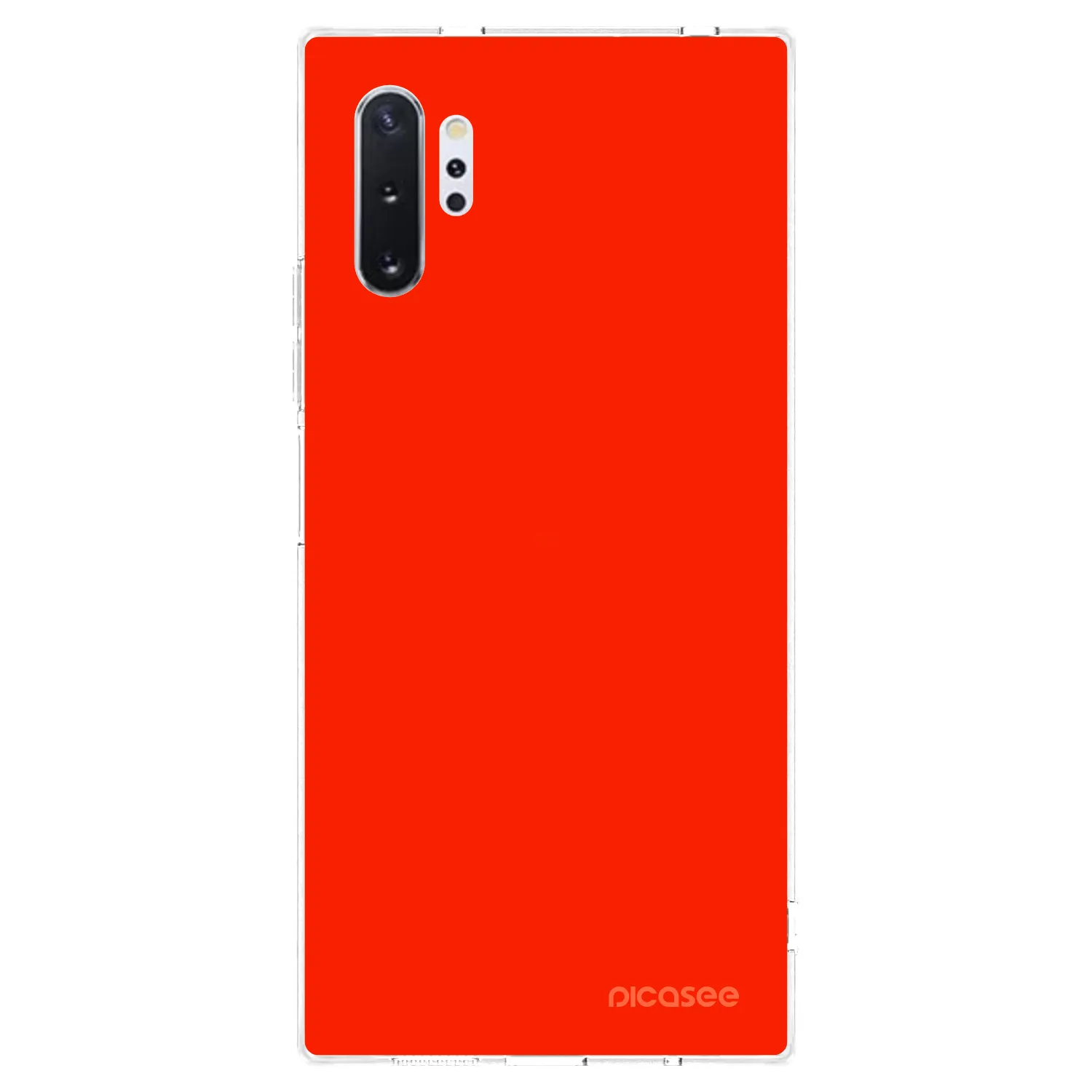 Picasee Samsung Galaxy Note 10+ N975F Hülle - Transparentes Silikon - Maranello Red
