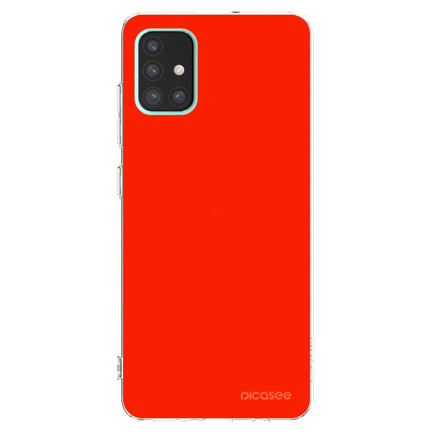 Picasee Samsung Galaxy A51 A515F Hülle - Transparentes Silikon - Maranello Red