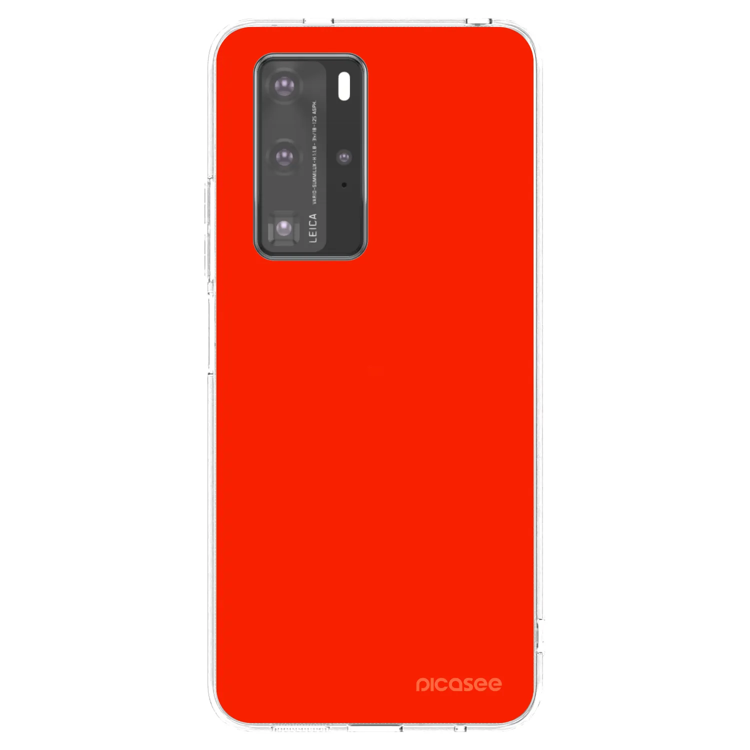 Picasee Huawei P40 Pro Hülle - Transparentes Silikon - Maranello Red