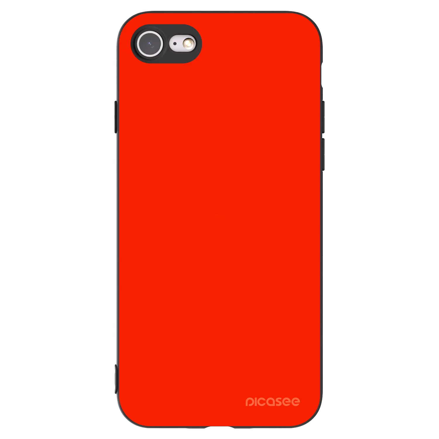 Picasee Apple iPhone SE 2020 Hülle - Schwarzes Silikon - Maranello Red