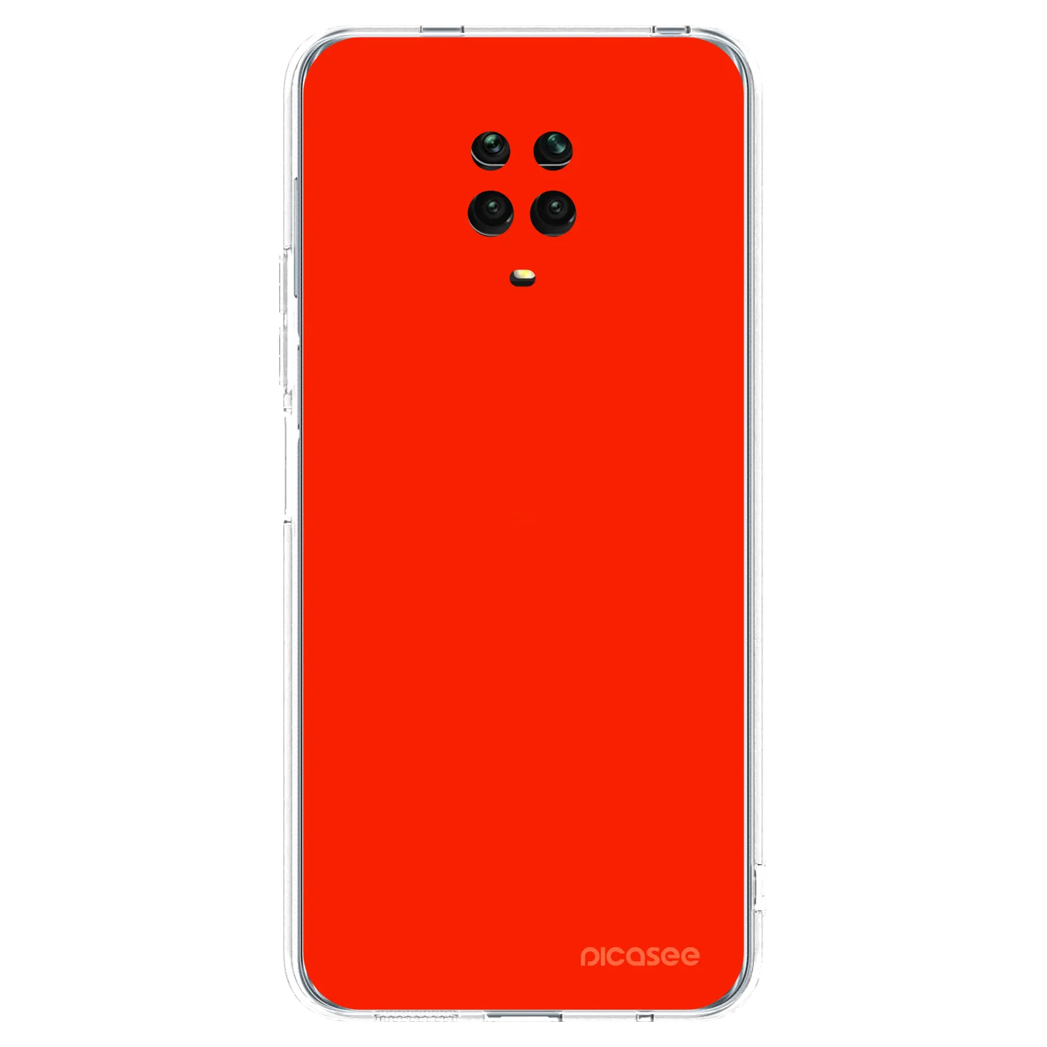 Picasee Xiaomi Redmi Note 9 Pro Hülle - Transparentes Silikon - Maranello Red