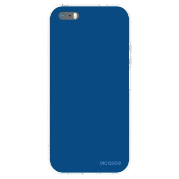 Picasee Apple iPhone 5/5S/SE Hülle - Transparentes Silikon - Navy Blue