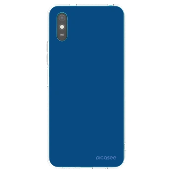 Picasee Xiaomi Redmi 9A Hülle - Transparentes Silikon - Navy Blue