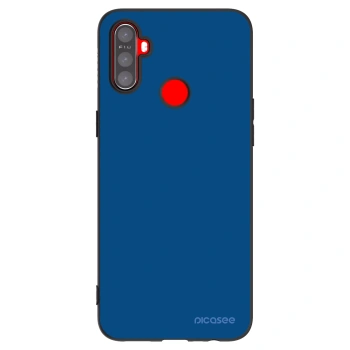 Picasee Realme 5 Hülle - Schwarzes Silikon - Navy Blue