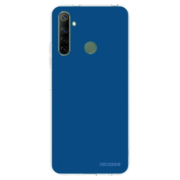 Picasee Realme 5 Hülle - Transparentes Silikon - Navy Blue