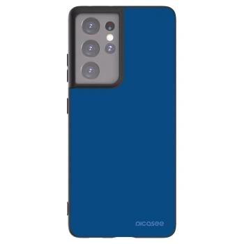 Picasee Samsung Galaxy S21 Ultra 5G G998B Hülle - Schwarzes Silikon - Navy Blue
