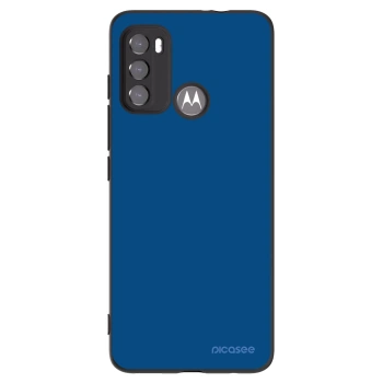 Picasee Motorola Moto G60 Hülle - Schwarzes Silikon - Navy Blue