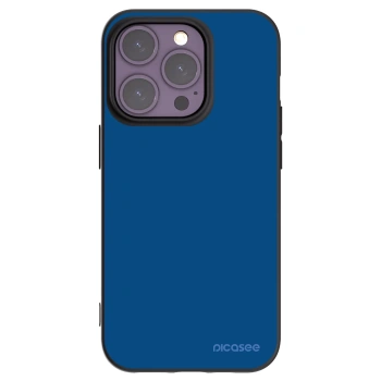 Picasee Apple iPhone 14 Pro Hülle - Schwarzes Silikon - Navy Blue