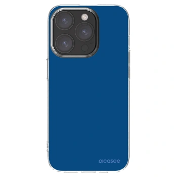 Picasee Apple iPhone 15 Pro Hülle - Transparentes Silikon - Navy Blue