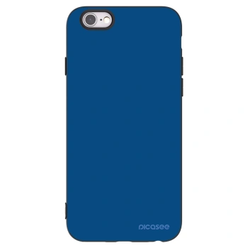 Picasee Apple iPhone 6/6S Hülle - Schwarzes Silikon - Navy Blue
