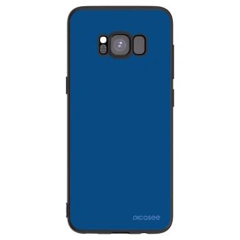 Picasee Samsung Galaxy S8 G950F Hülle - Schwarzes Silikon - Navy Blue