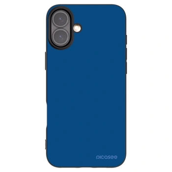 Picasee Apple iPhone 16 Plus Hülle - Schwarzes Silikon - Navy Blue