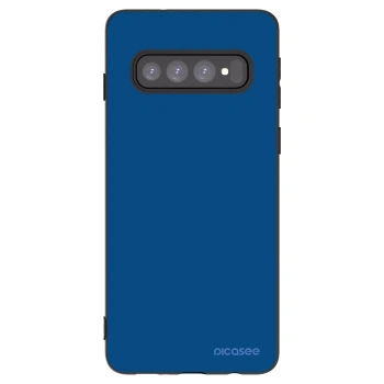 Picasee Samsung Galaxy S10 G973 Hülle - Schwarzes Silikon - Navy Blue