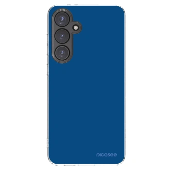 Picasee Samsung Galaxy S24 FE S721B Hülle - Transparentes Silikon - Navy Blue