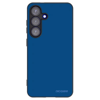 Picasee Samsung Galaxy S25 5G Hülle - Schwarzes Silikon - Navy Blue