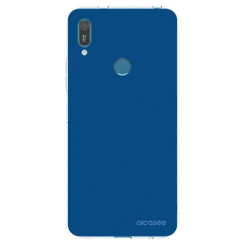 Picasee Huawei Y7 2019 Hülle - Transparentes Silikon - Navy Blue