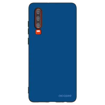 Picasee Huawei P30 Hülle - Schwarzes Silikon - Navy Blue