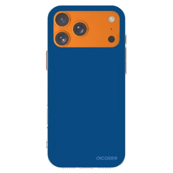 Picasee Apple iPhone 17 Pro Max Hülle - Transparentes Silikon - Navy Blue