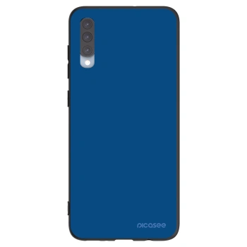 Picasee Samsung Galaxy A70 A705F Hülle - Schwarzes Silikon - Navy Blue
