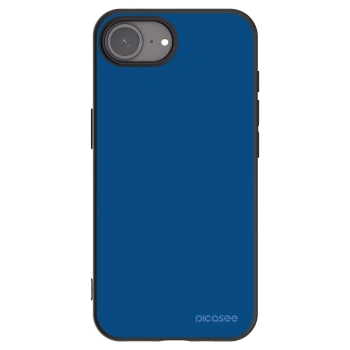 Picasee Apple iPhone 17e Hülle - Schwarzes Silikon - Navy Blue