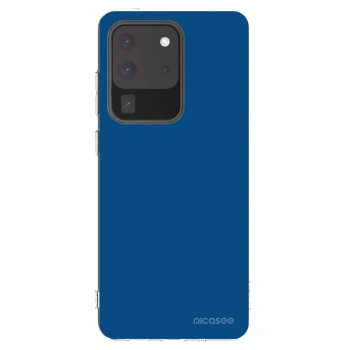 Picasee Samsung Galaxy S20 Ultra 5G G988F Hülle - Transparentes Silikon - Navy Blue