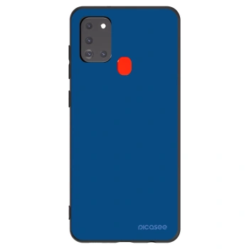Picasee Samsung Galaxy A21s Hülle - Schwarzes Silikon - Navy Blue