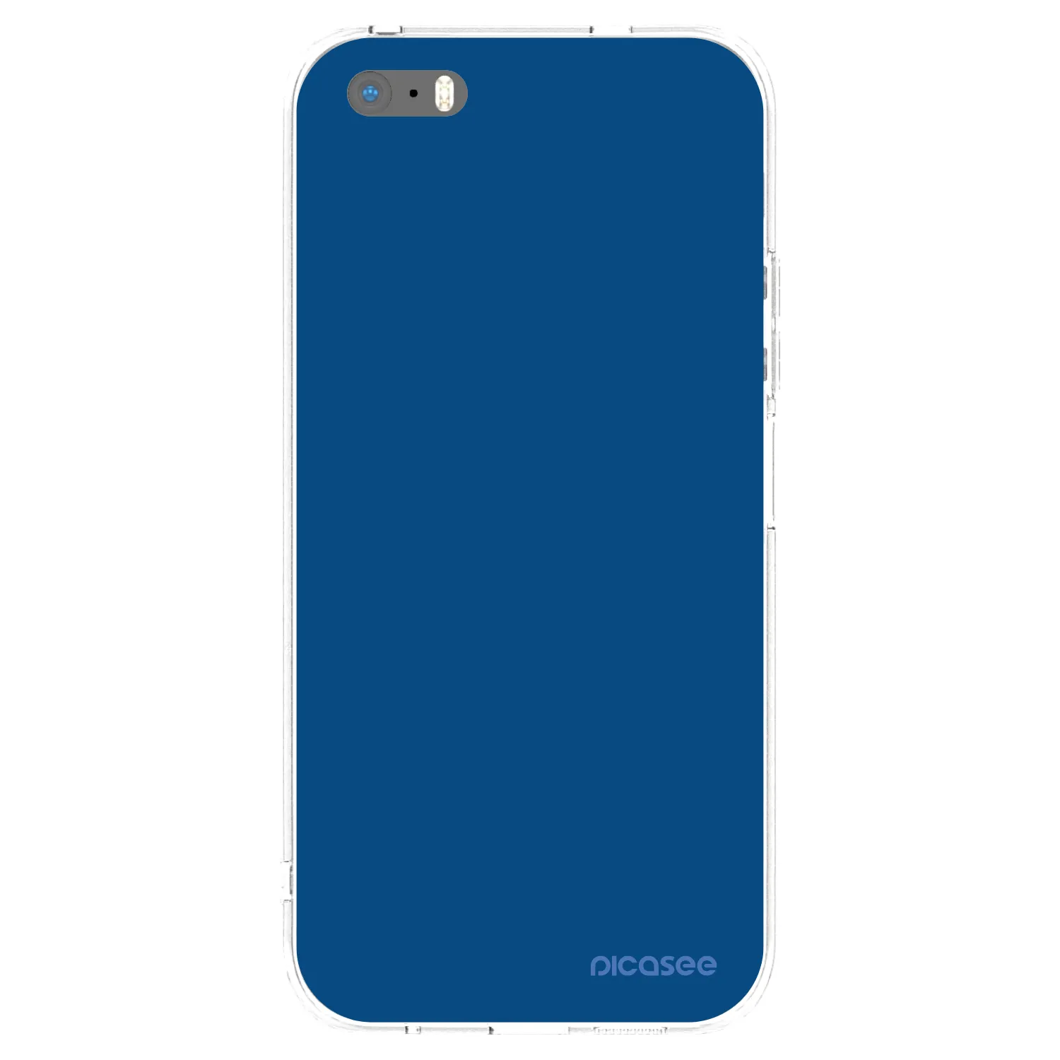 Picasee Apple iPhone 5/5S/SE Hülle - Transparentes Silikon - Navy Blue
