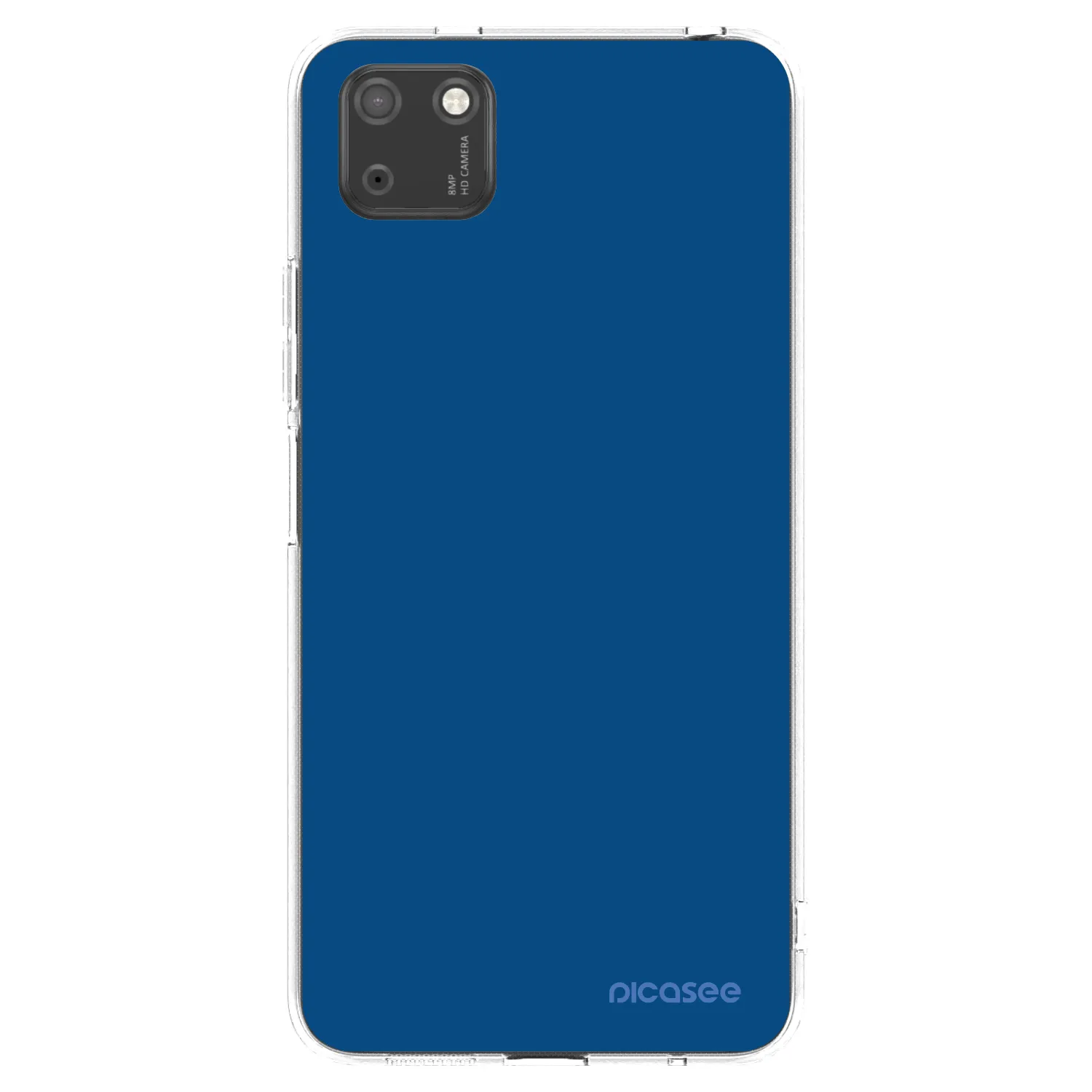 Picasee Huawei Y5P Hülle - Transparentes Silikon - Navy Blue